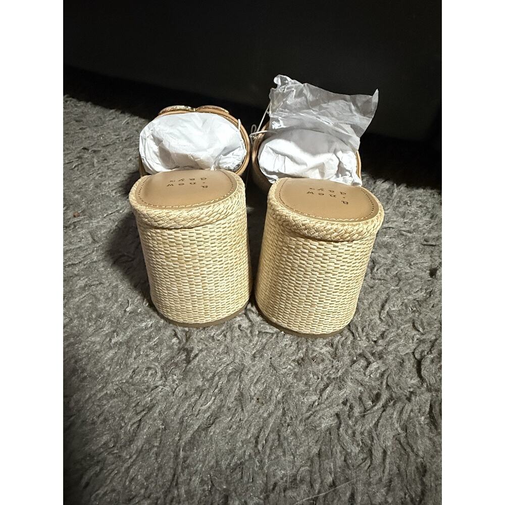 A New Day Shoes Lot Sz 8 Leopard Slingback Flats & Woven Block Heel Mules NWT - Picture 2 of 12